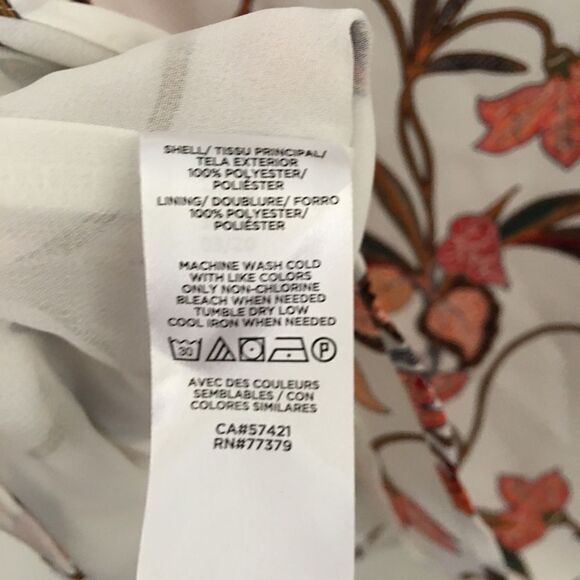 LOFT white & floral tank top | NWT | Size M - Picture 8 of 9